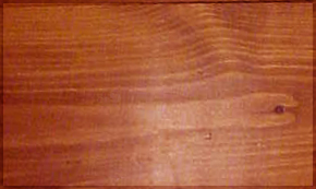 red pine with light stain